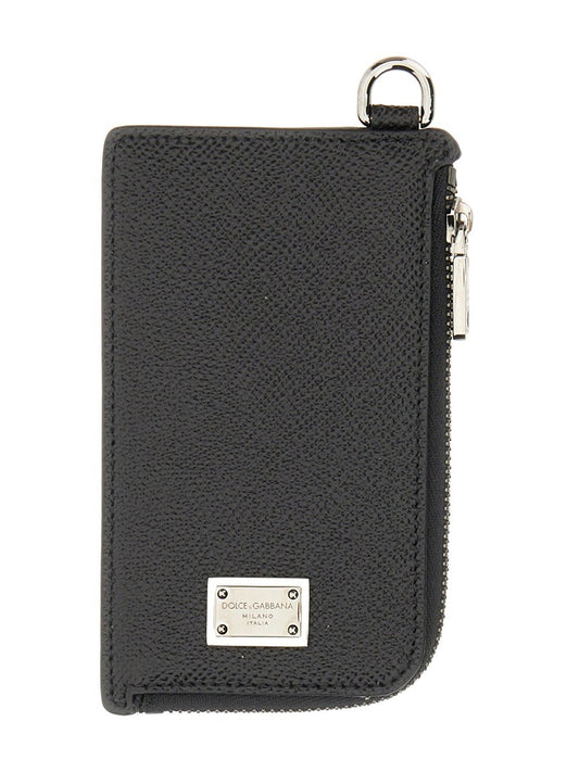 Dolce & Gabbana CARD HOLDER WITH LOGO PLAQUE