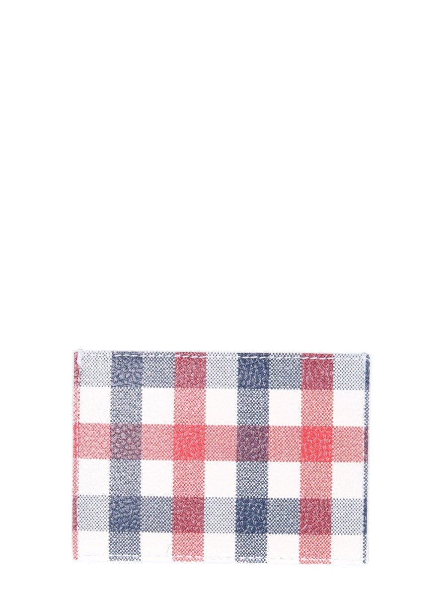 THOM BROWNE CARD HOLDER WITH LOGO