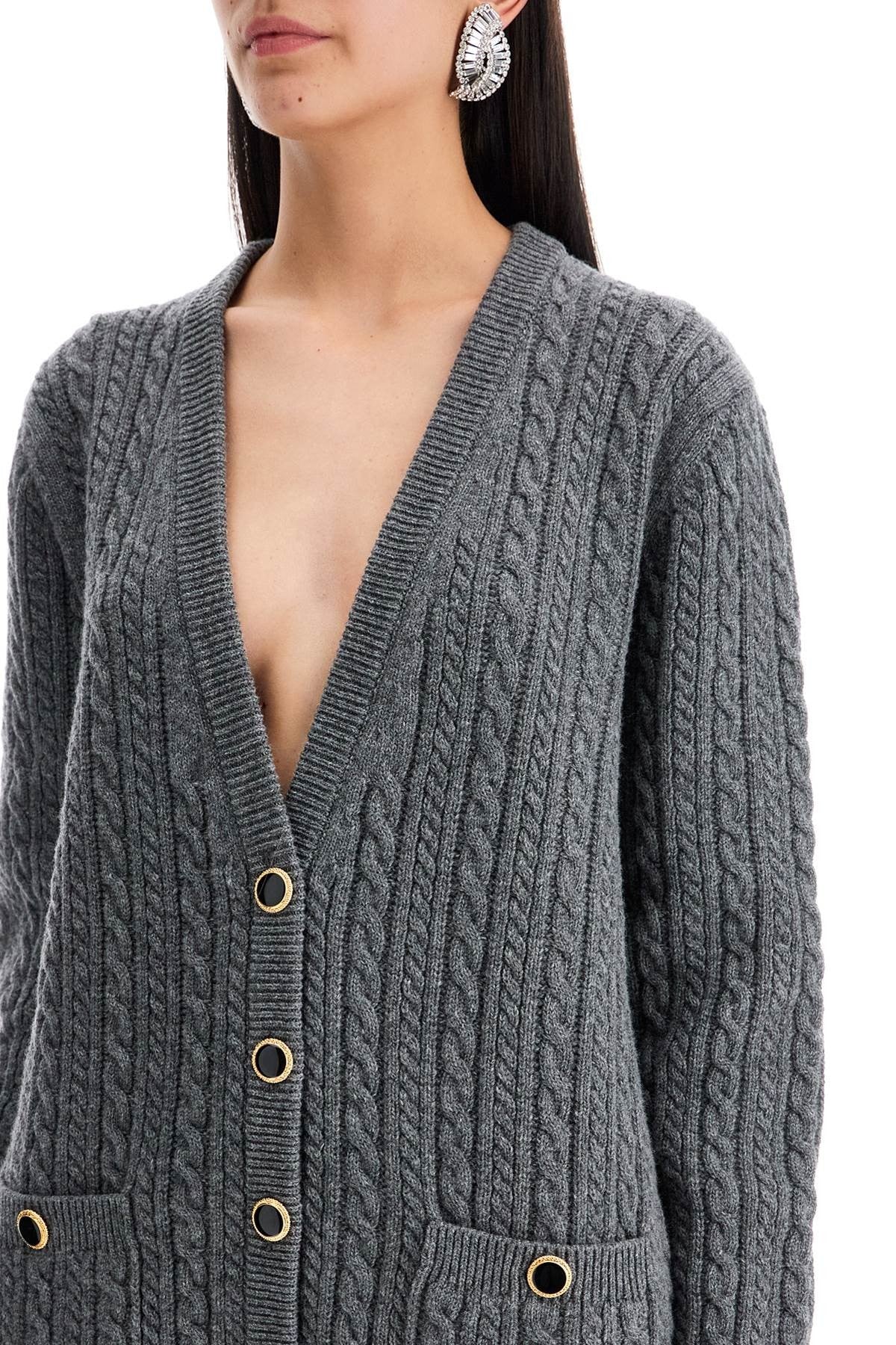 ALESSANDRA RICH cardigan oversize in lana