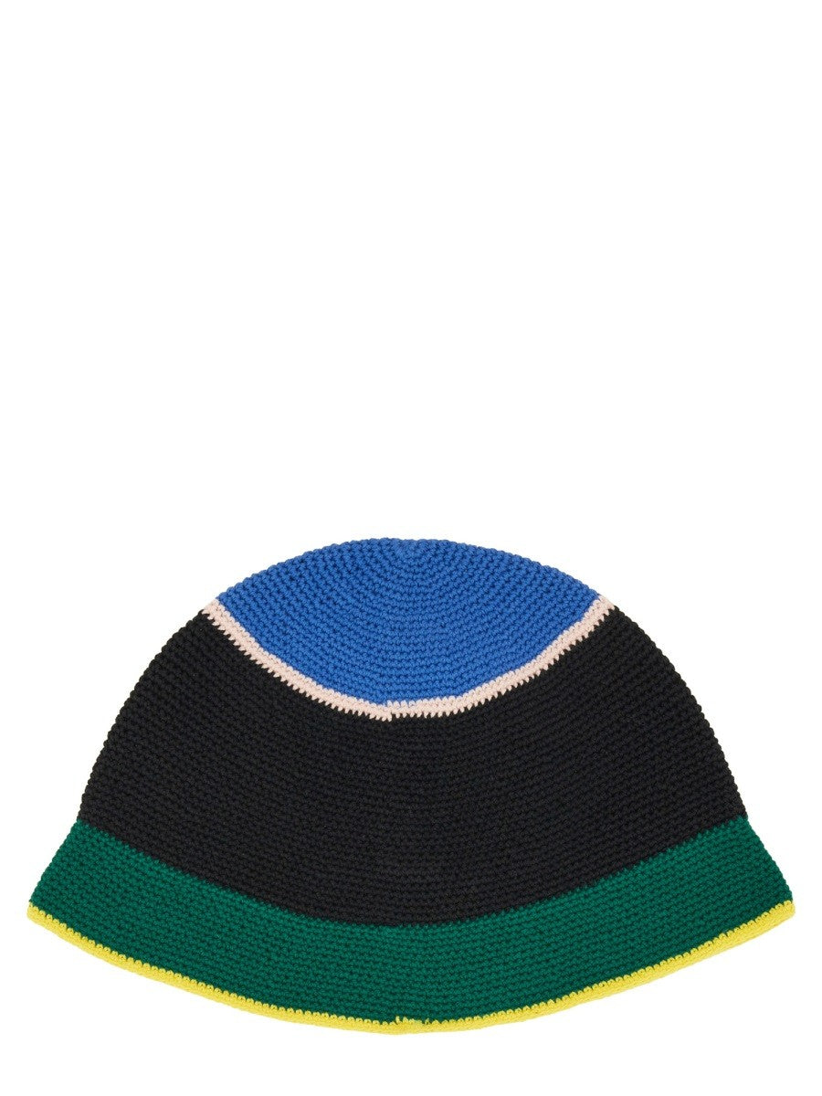 CASABLANCA CROCHET HAT WITH LOGO