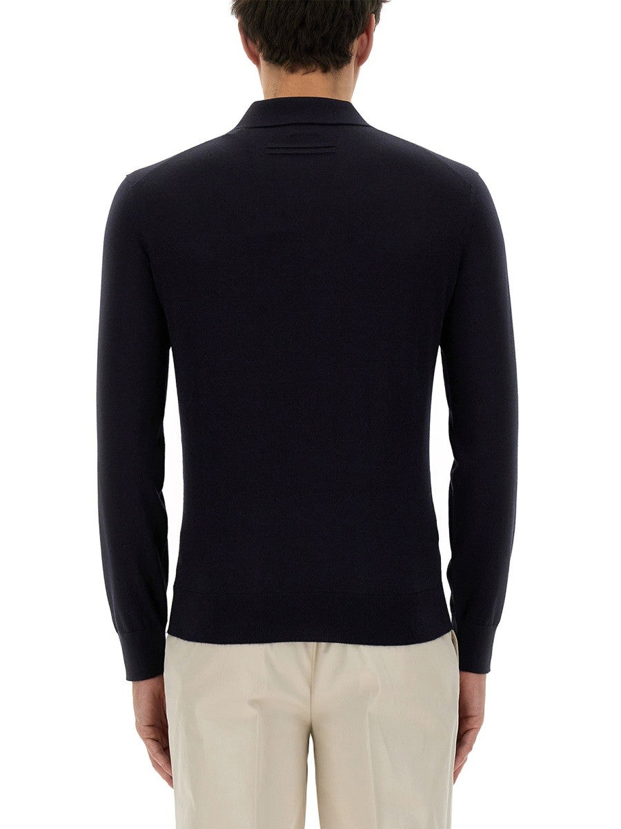 Zegna CASHMERE AND SILK POLO SHIRT