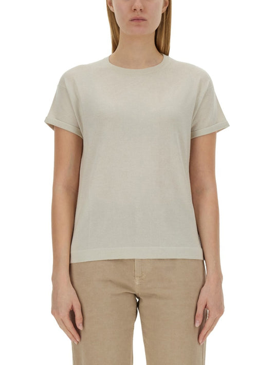 Brunello Cucinelli CASHMERE AND SILK T-SHIRT