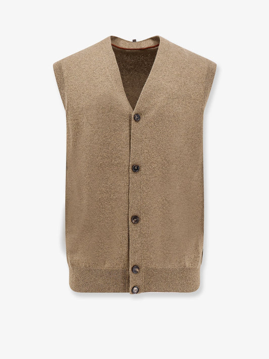 LORO PIANA Cashmere sleeveless cardigan