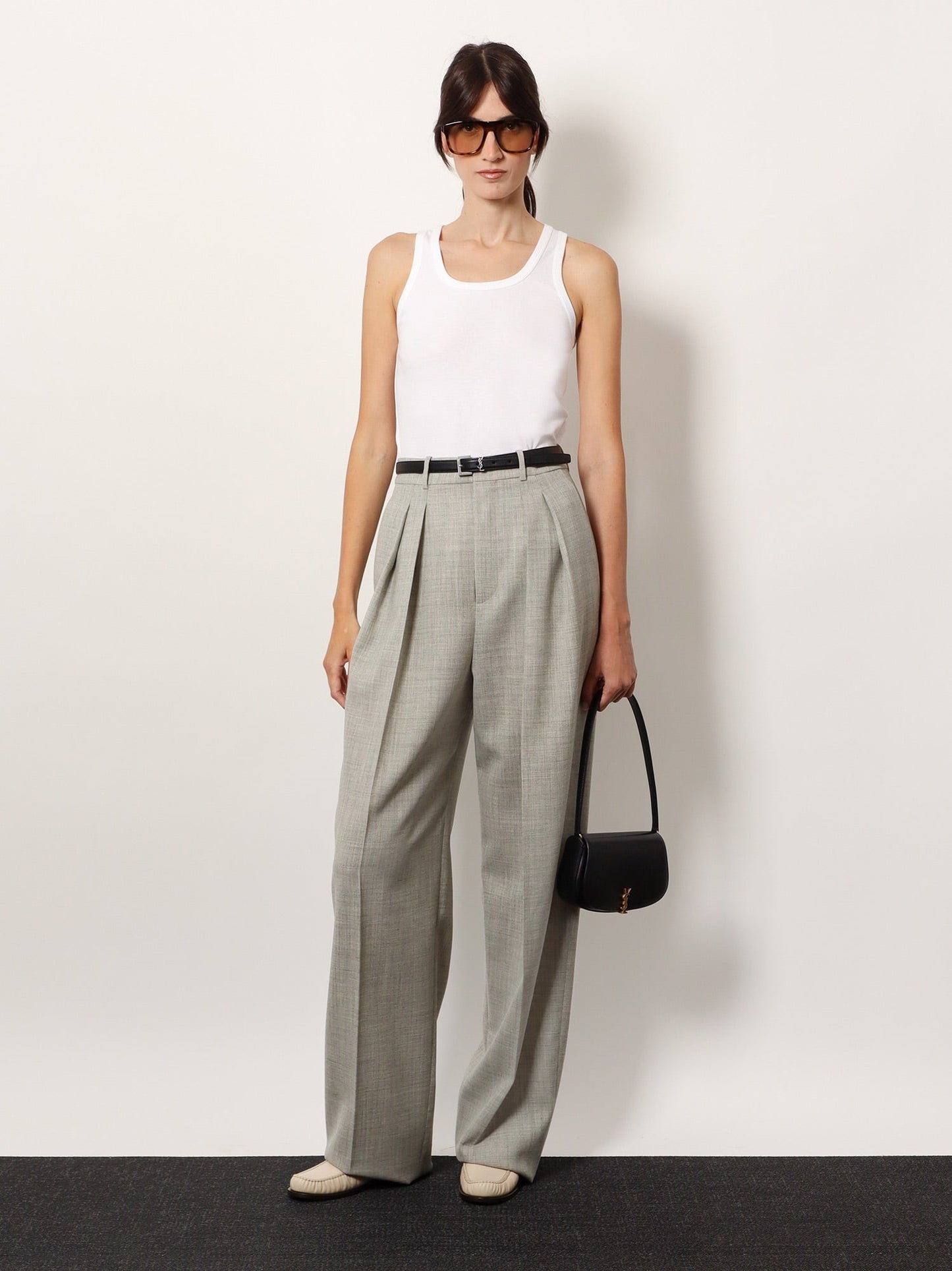 Saint Laurent Cassandre certified cotton top