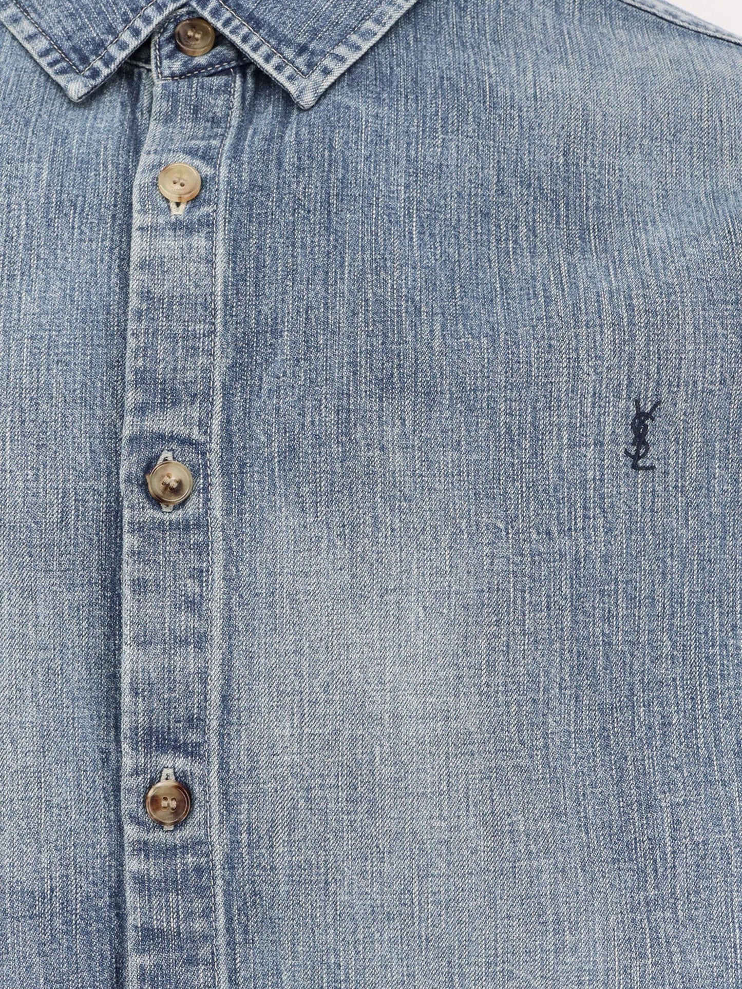 Saint Laurent Cassandre denim shirt