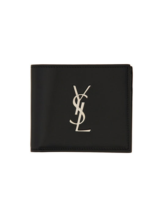 Saint Laurent "CASSANDRE EAST/WEST" LEATHER WALLET