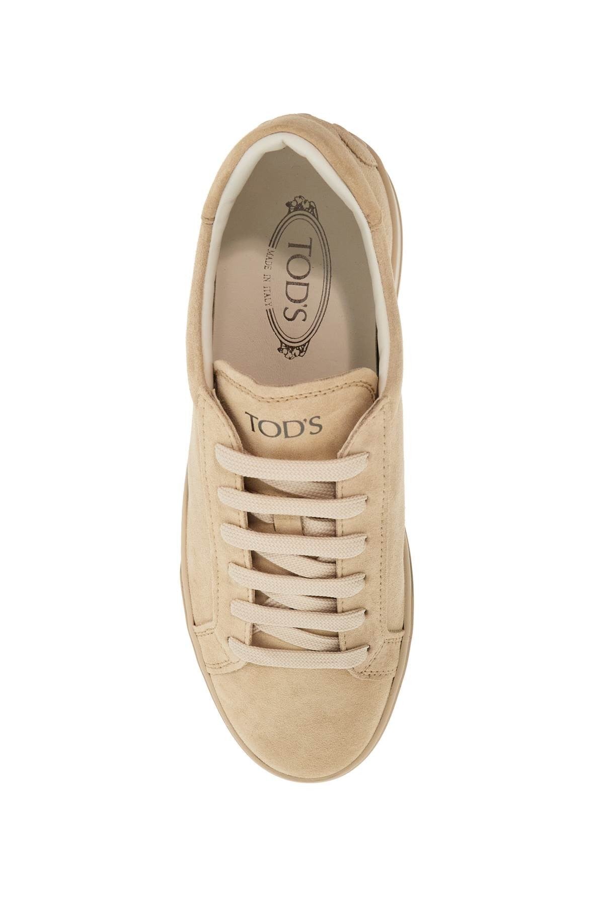 TOD'S cassetta 04l natural light lace-up shoes