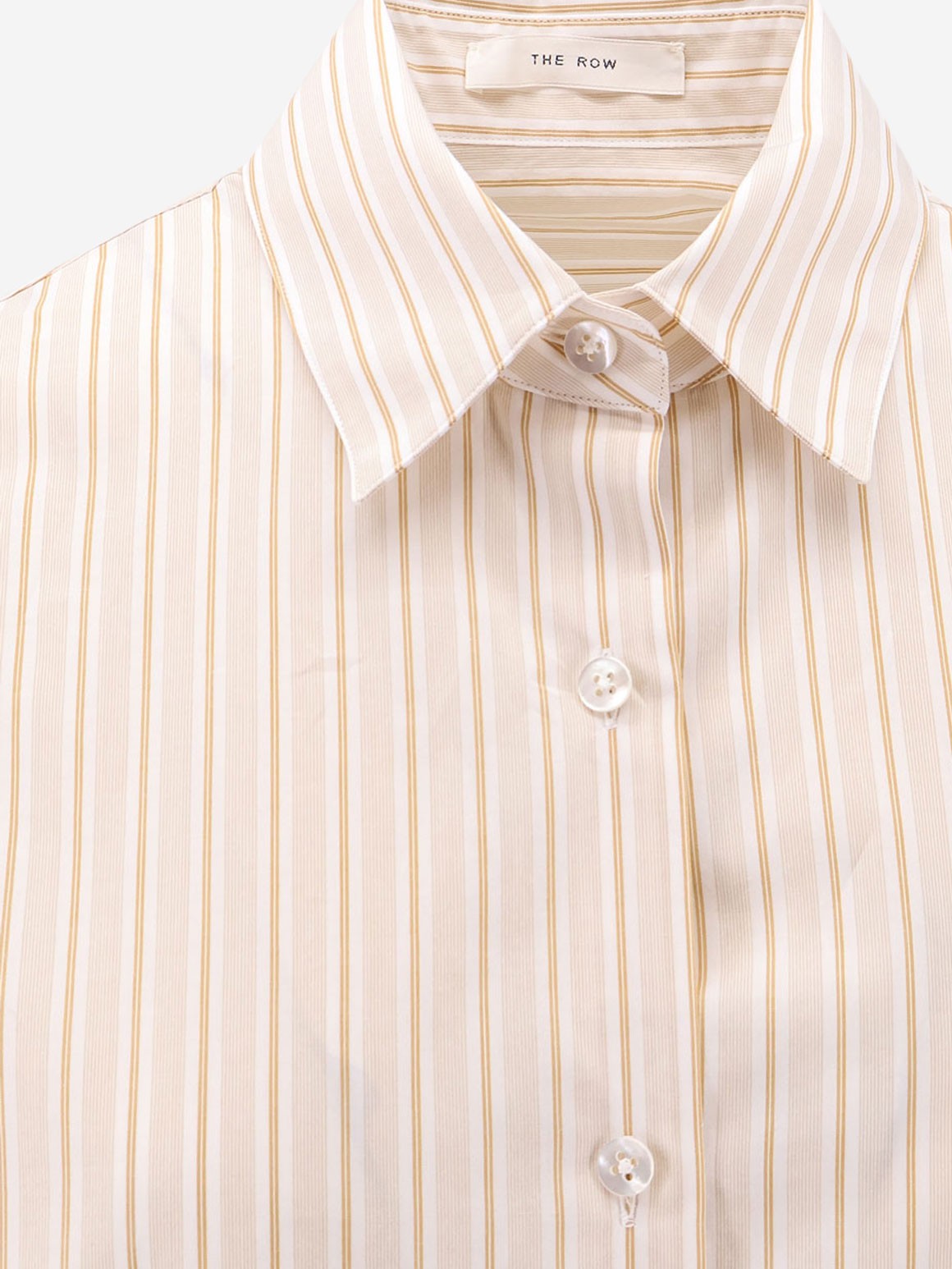 THE ROW Caster striped cotton shirt
