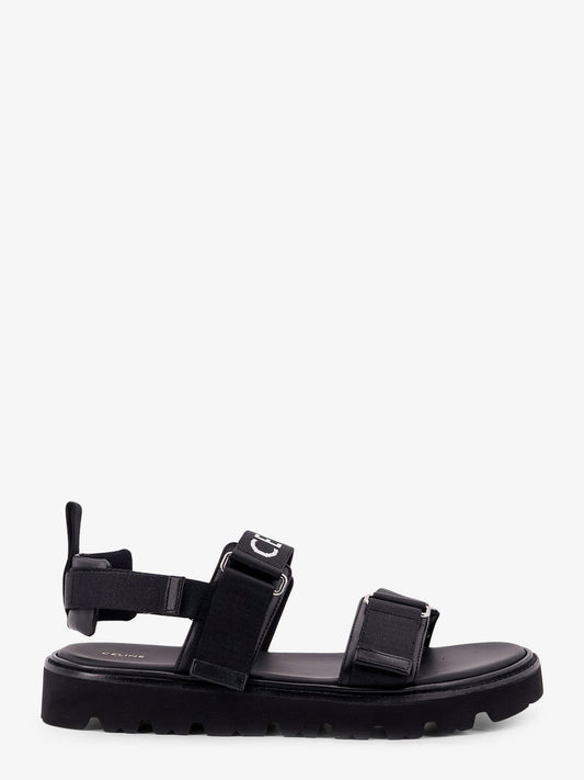 Celine Celine jacquard canvas sandals