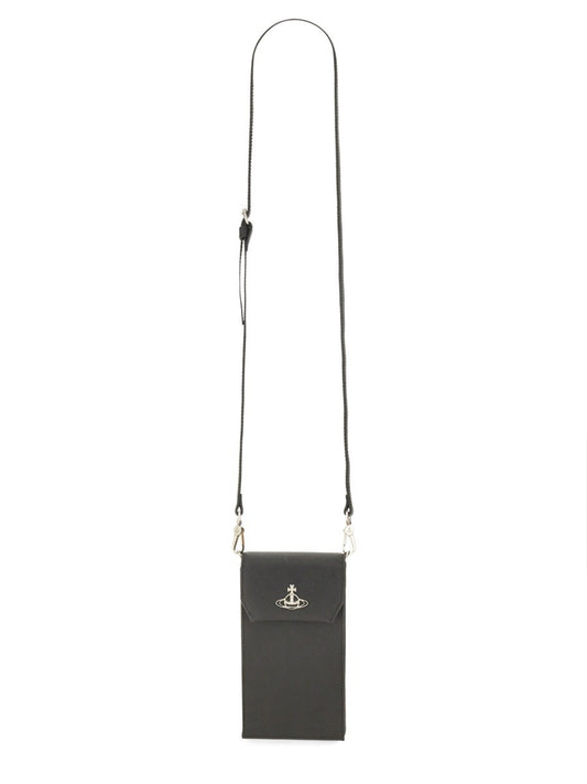 Vivienne Westwood CELL PHONE BAG WITH SHOULDER STRAP