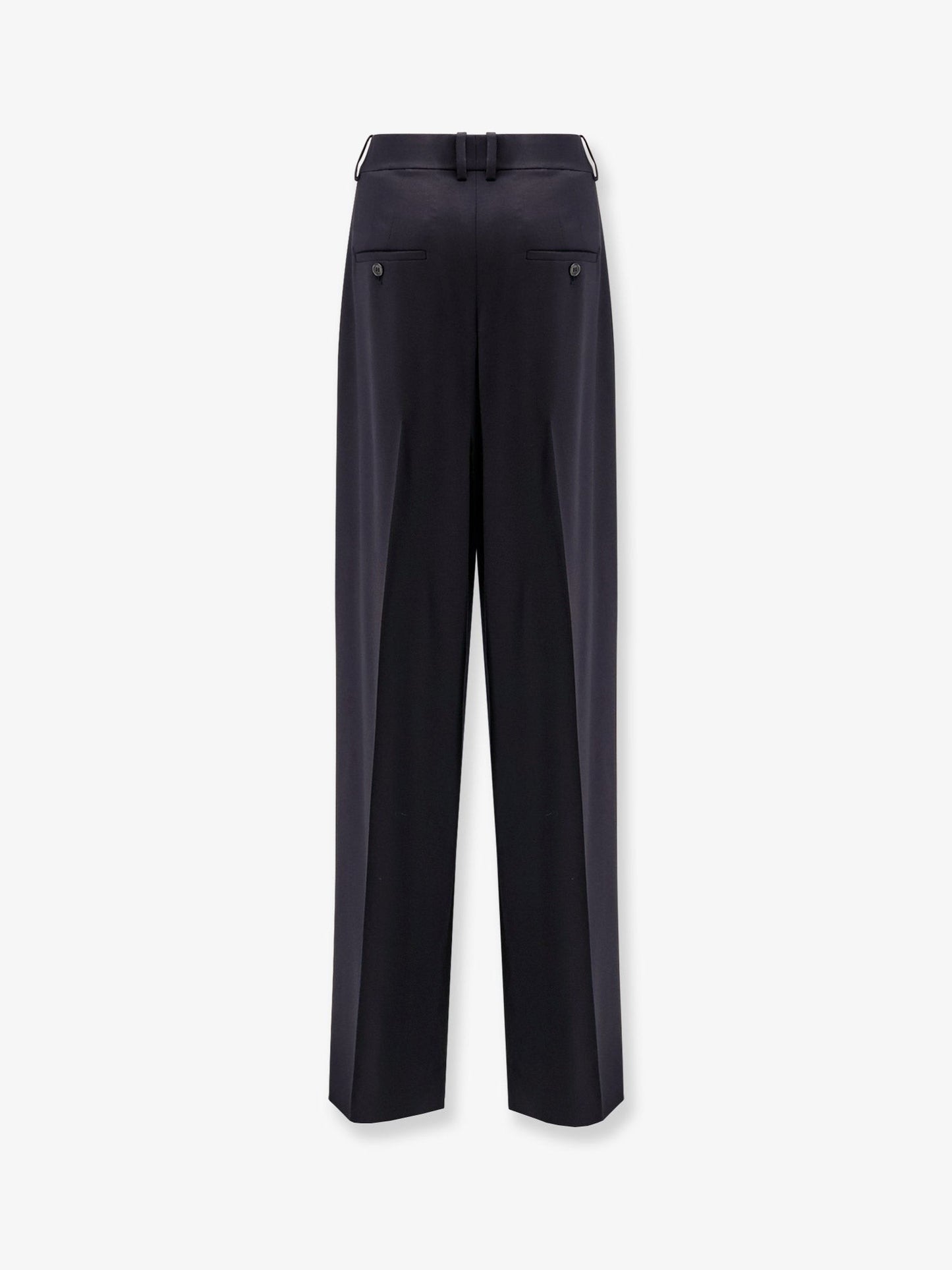 Saint Laurent Certified wool trousers with wide leg
