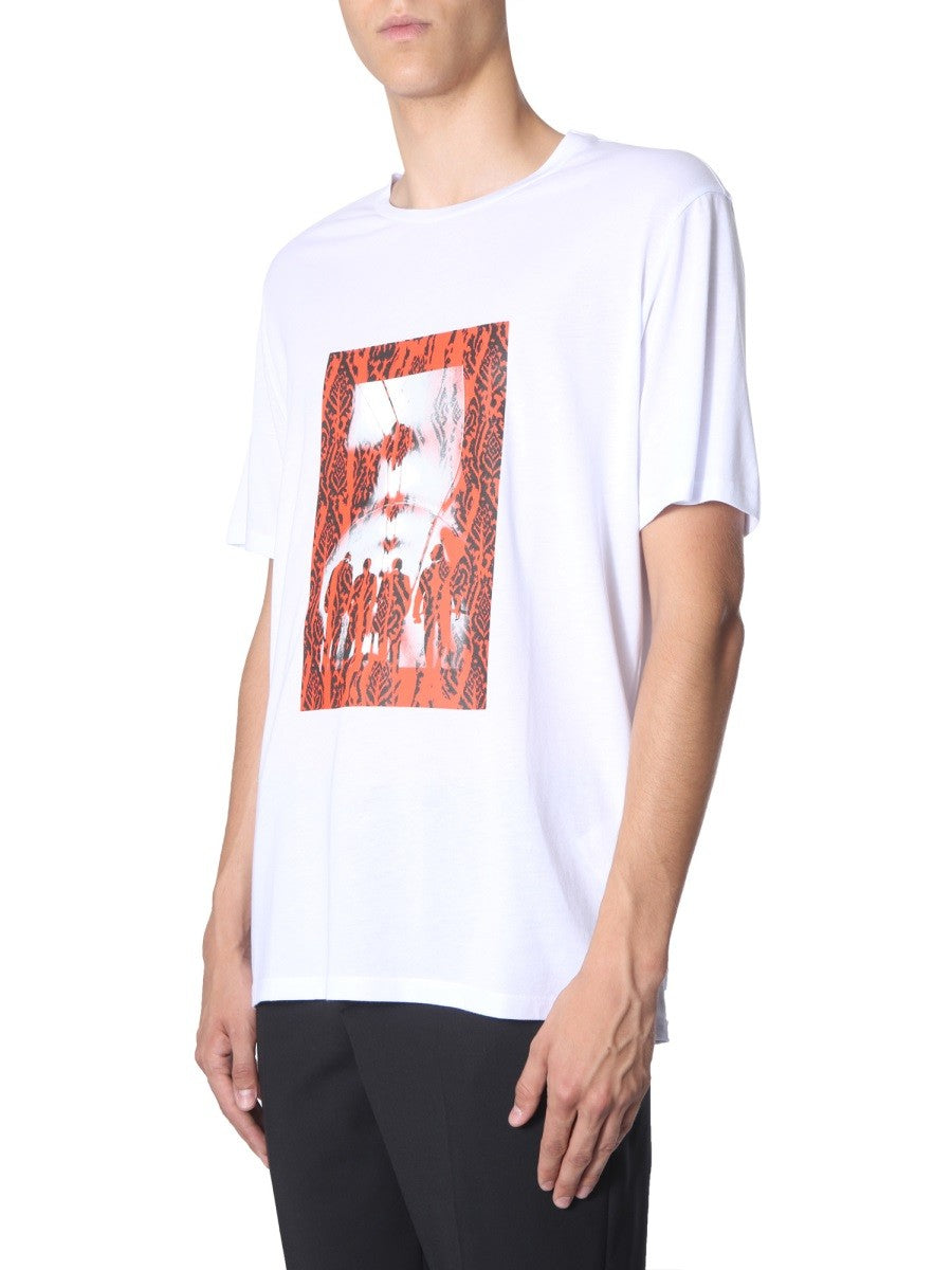 neil barrett "CHAOTIC SUBWAY" T-SHIRT