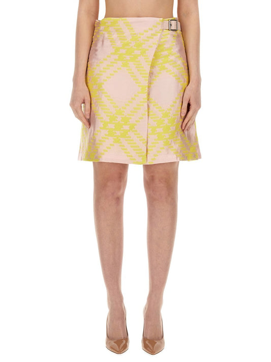 Burberry CHECK PATTERN SKIRT