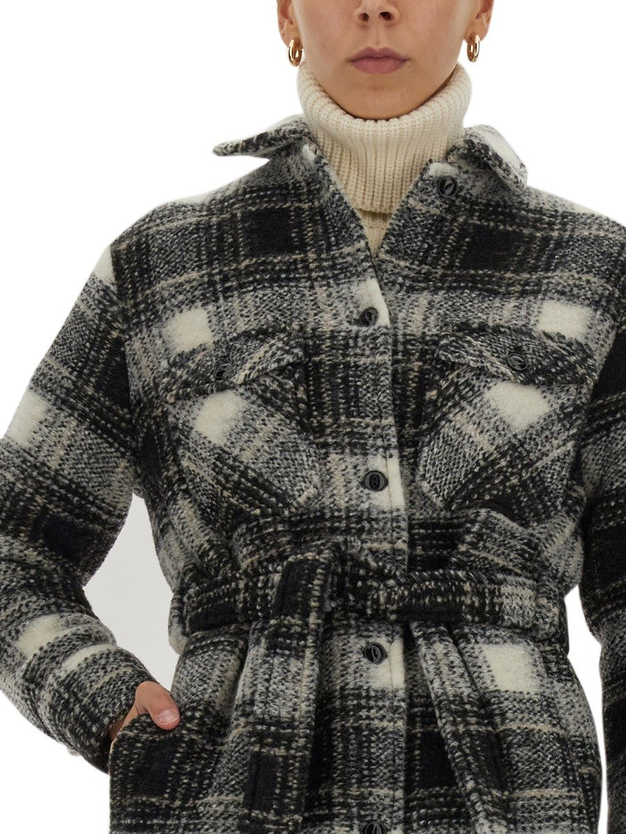 Woolrich CHECK PRINT COAT