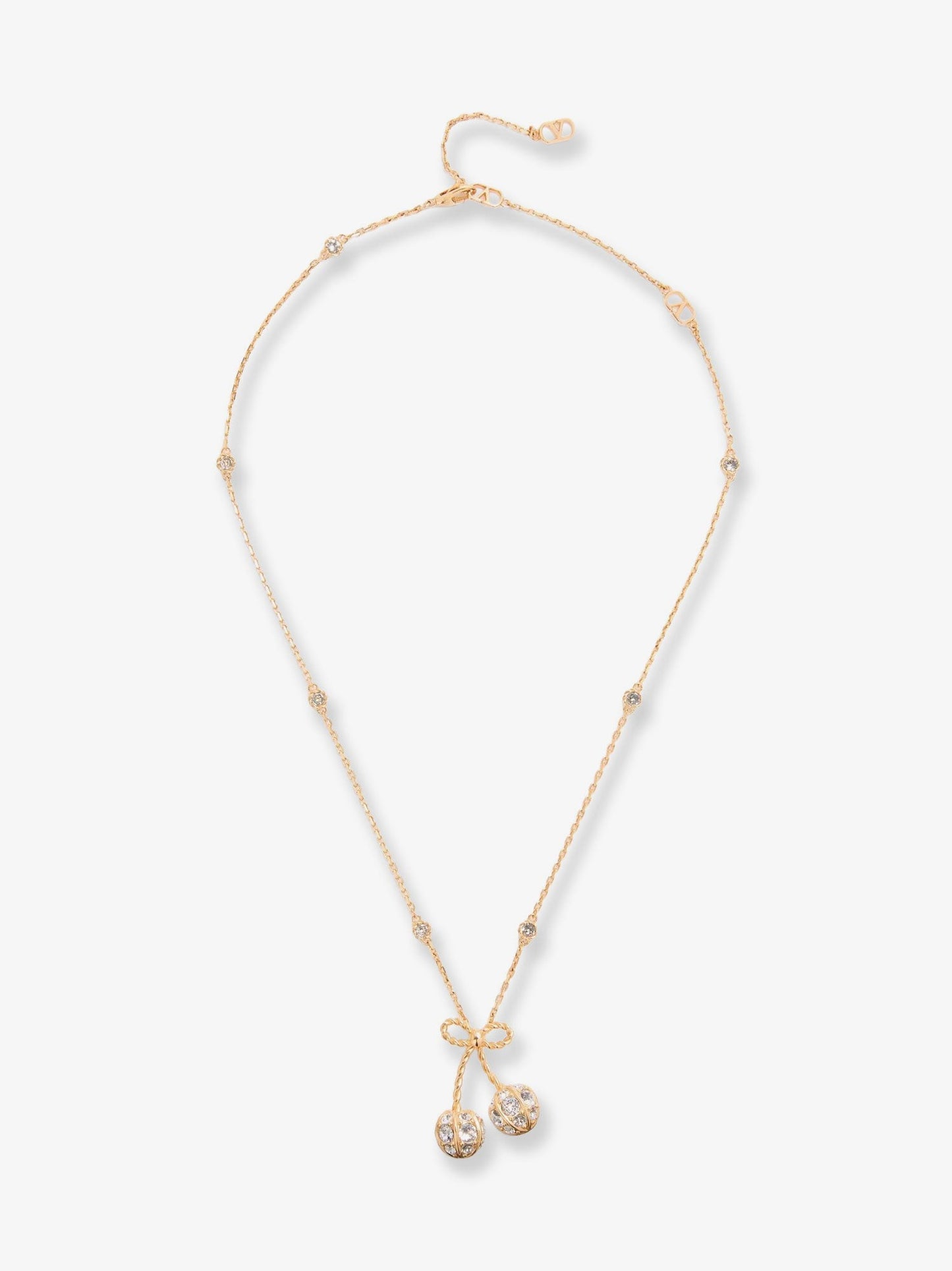 Valentino Garavani Cherrifyc metal necklace with Swarovski crystals