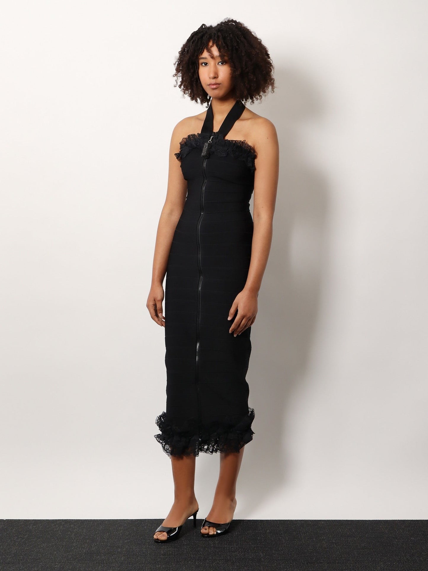 SELF PORTRAIT RESIDENCY Christopher kane residency viscose dress with laces detail