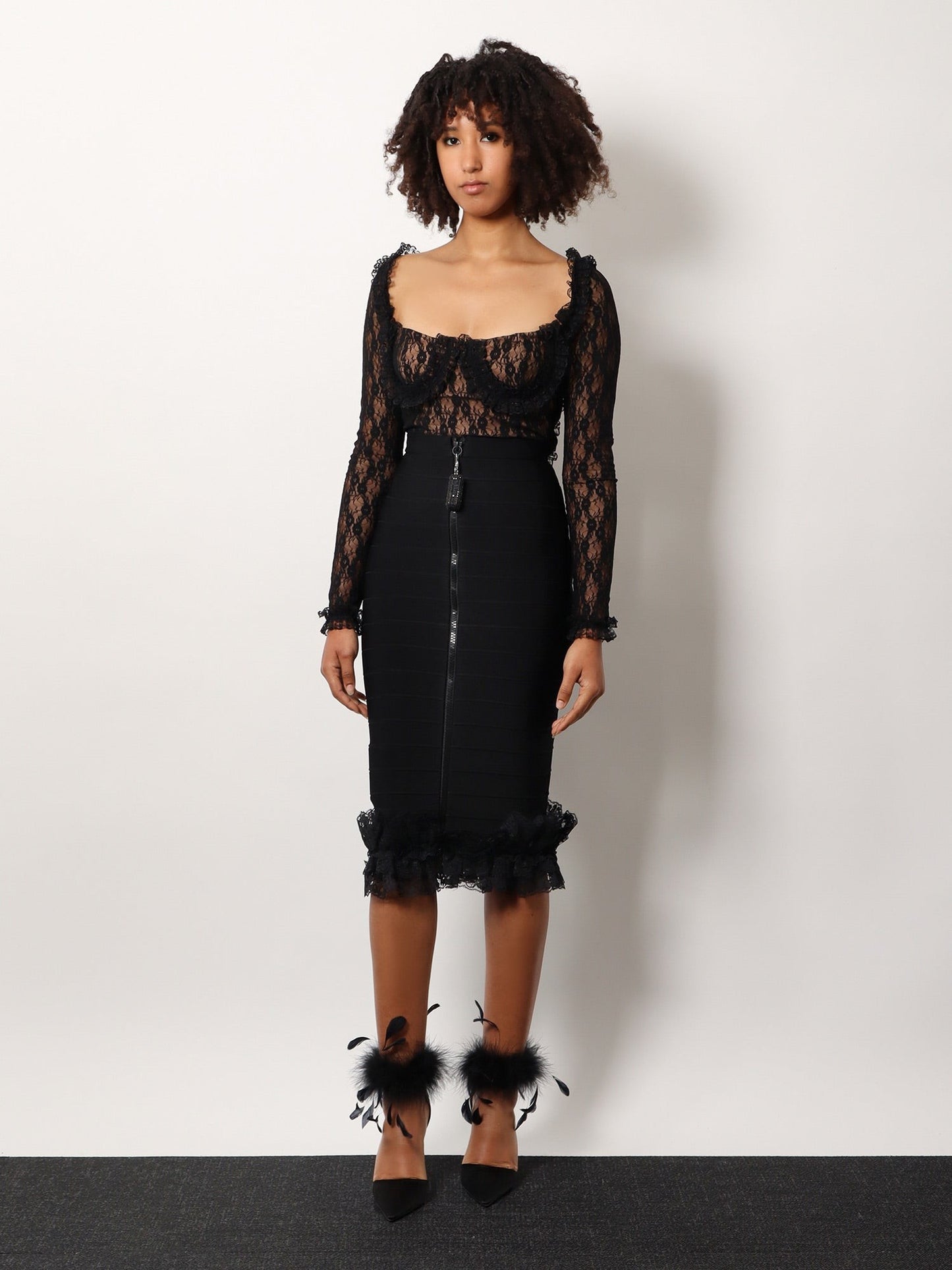 SELF PORTRAIT RESIDENCY Christopher kane residency viscose skirt