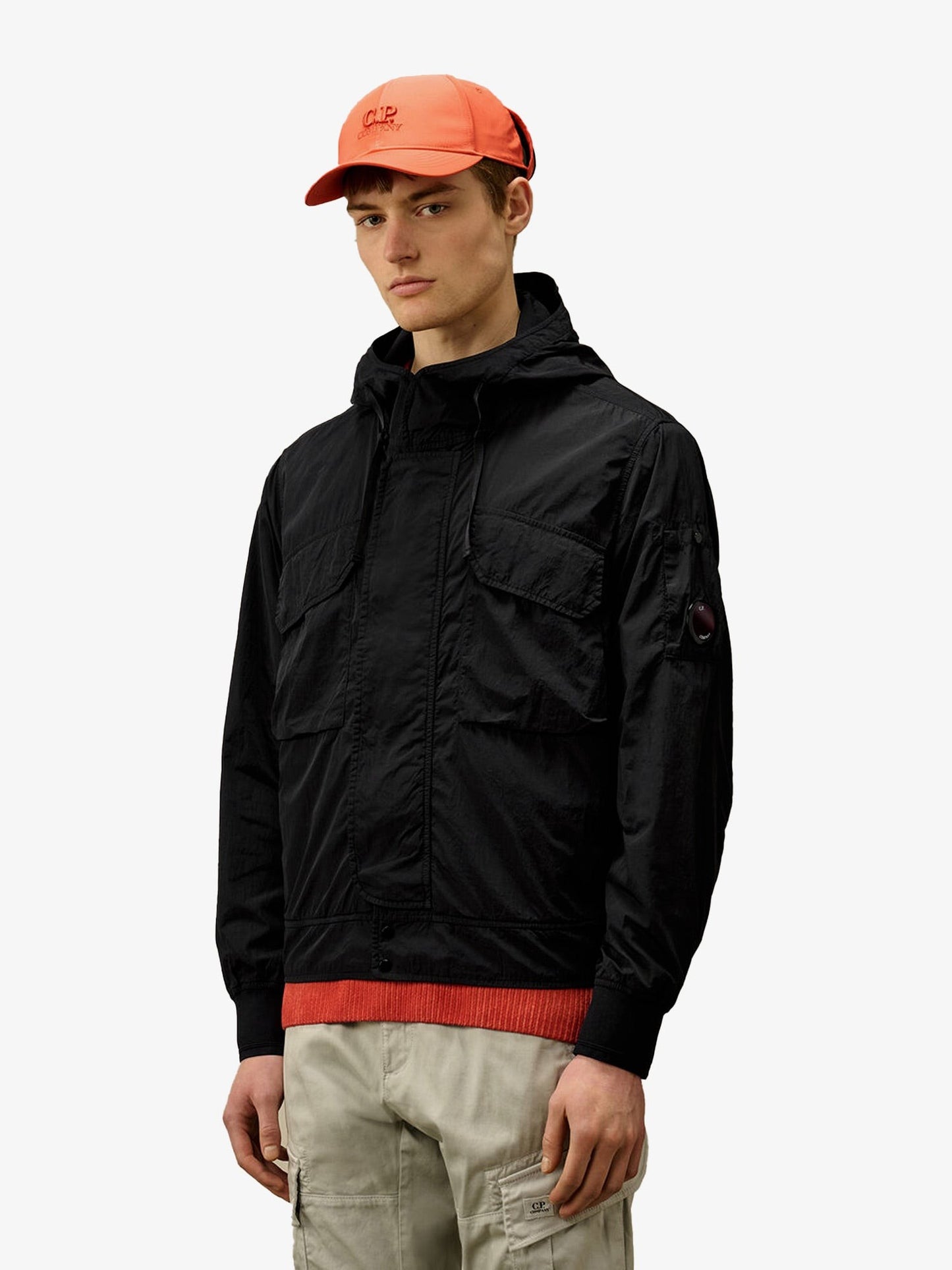 C.P.COMPANY Chrome-R nylon jacket with Logo detail