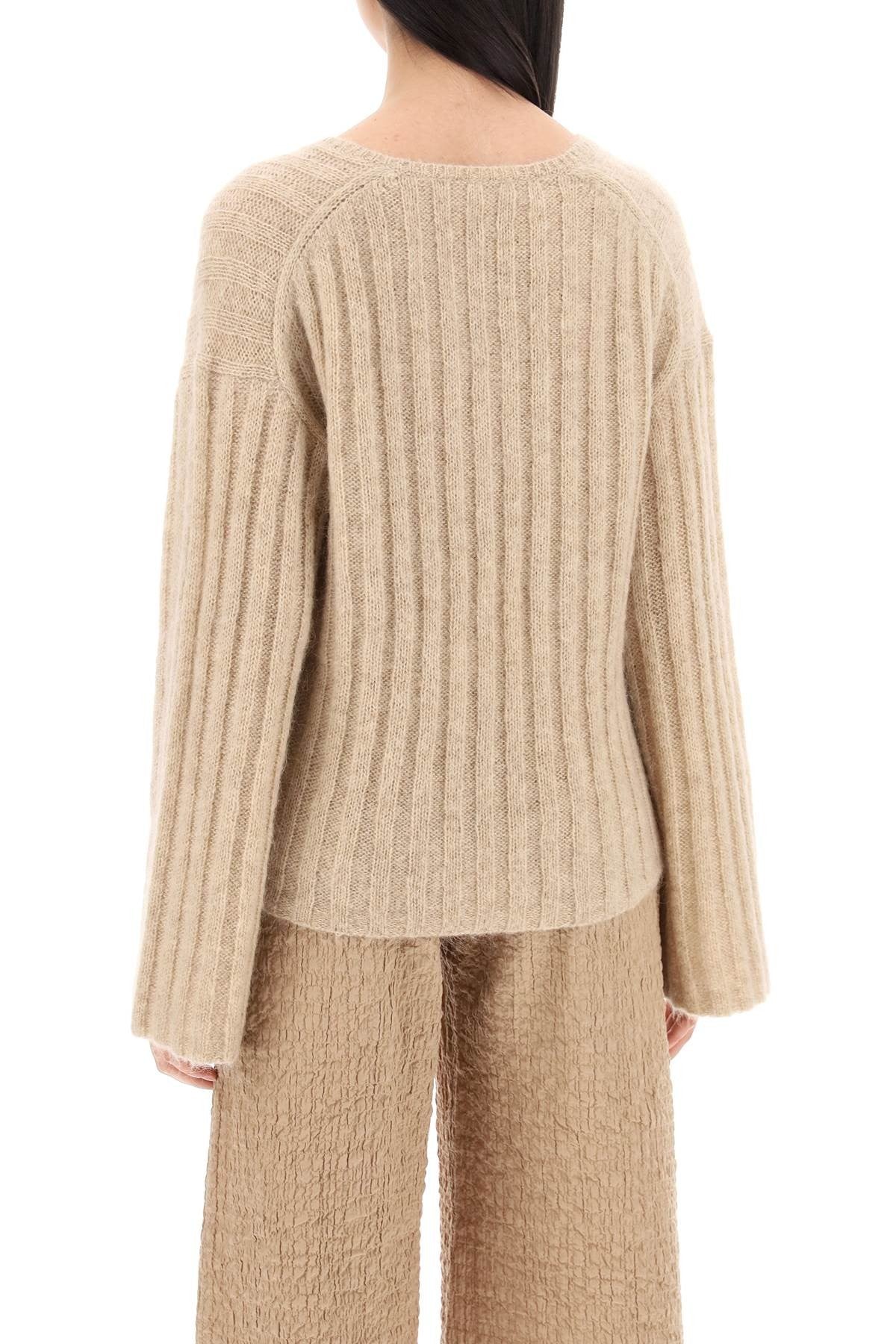 BY MALENE BIRGER cimone sweater in flat-ribbed knit