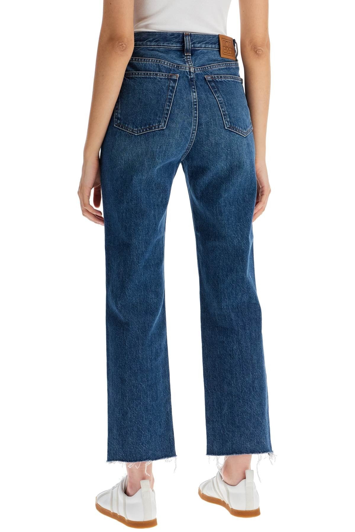 TOTEME classic cut cropped jeans