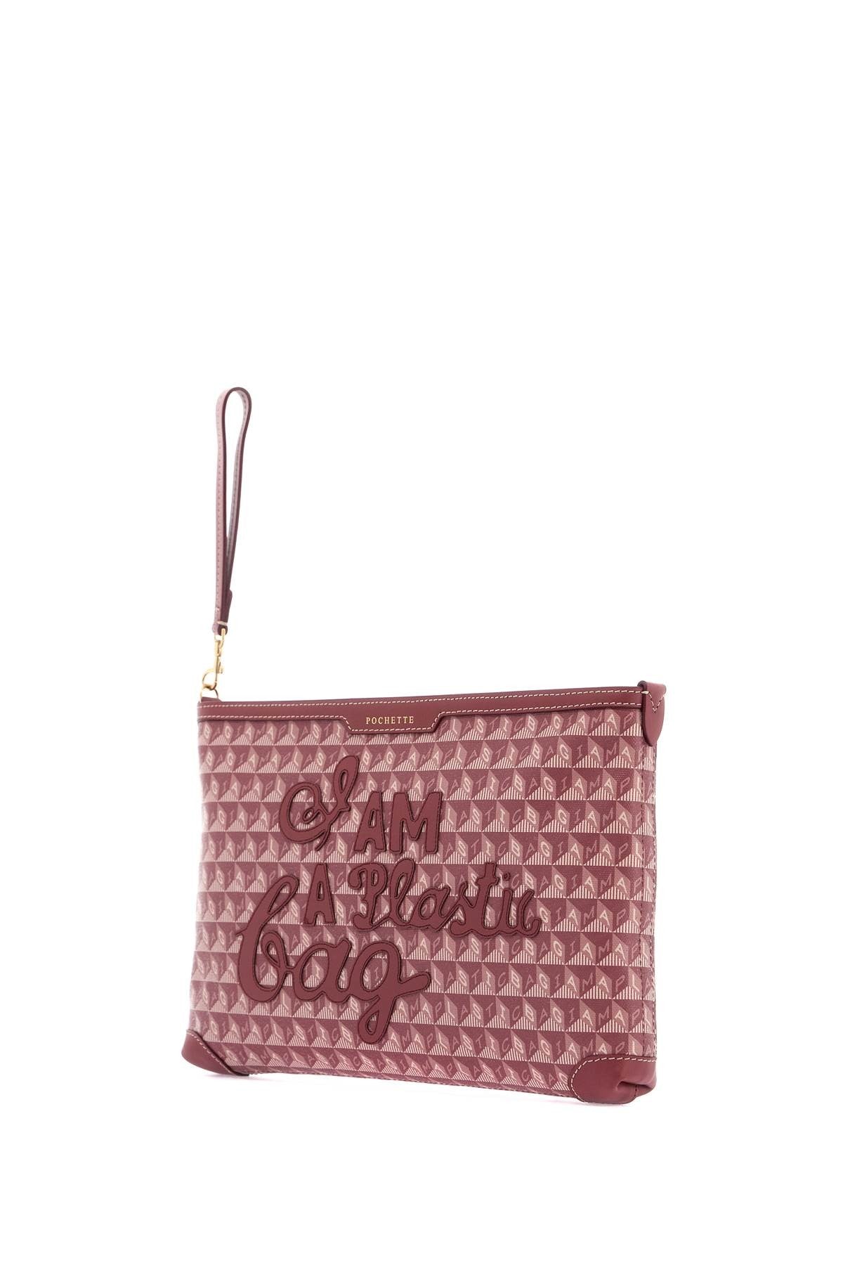 ANYA HINDMARCH "clutch bag with plastic bag motif