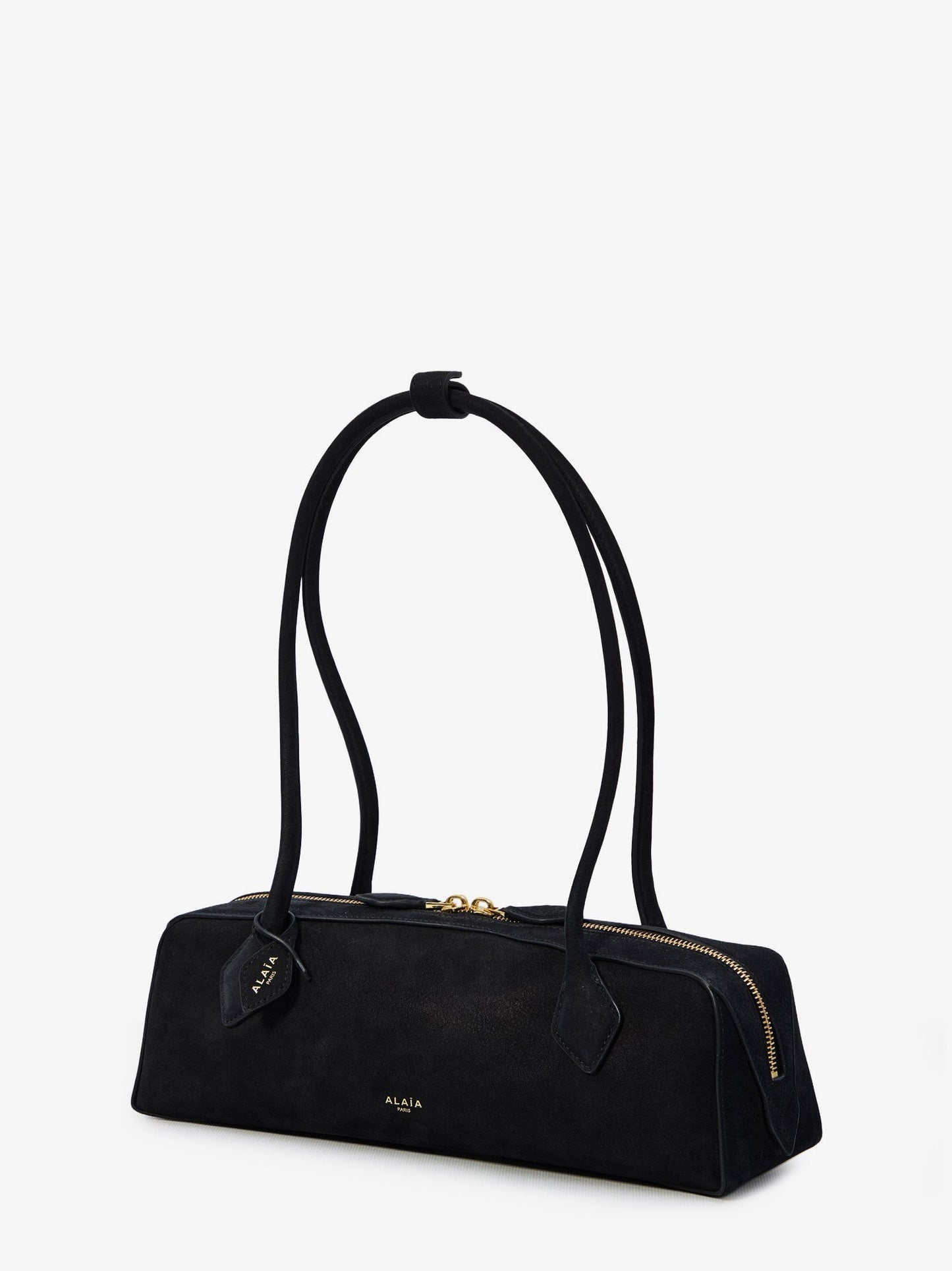 ALAIA Clutch Le Teckel suede handbag