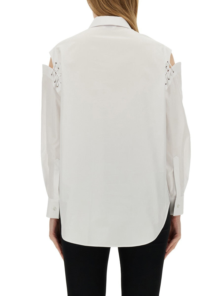 Alexander Mcqueen COCOON SHIRT WITH CUT-OUT DETAILS