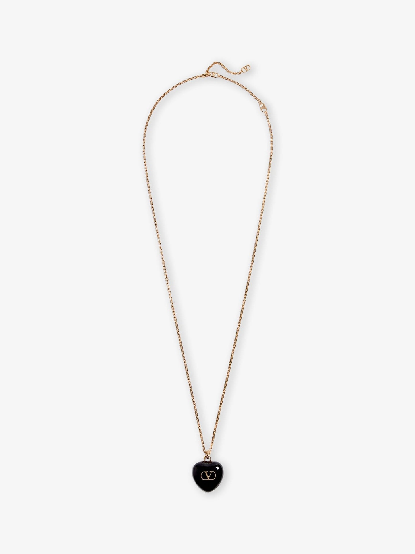 Valentino Garavani Coeur Royal metal and enamel necklace
