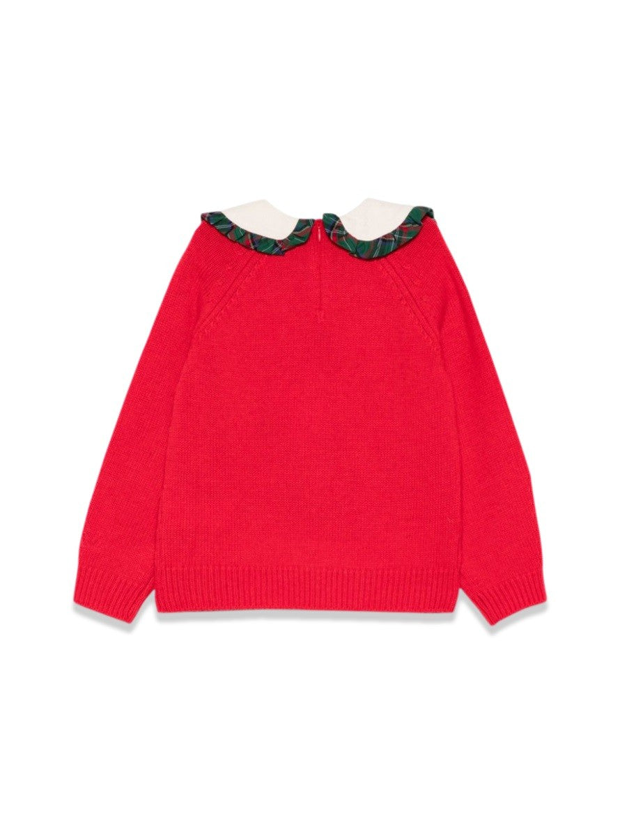 MC2 SAINT BARTH collar sweater with baloon cuff