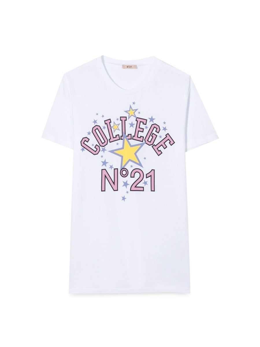 N°21 COLLEGE LOGO T-SHIRT