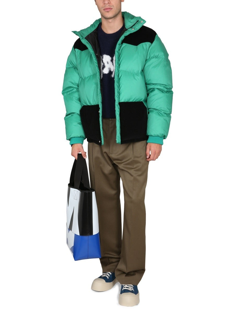 Marni COLOR-BLOCK DOWN JACKET