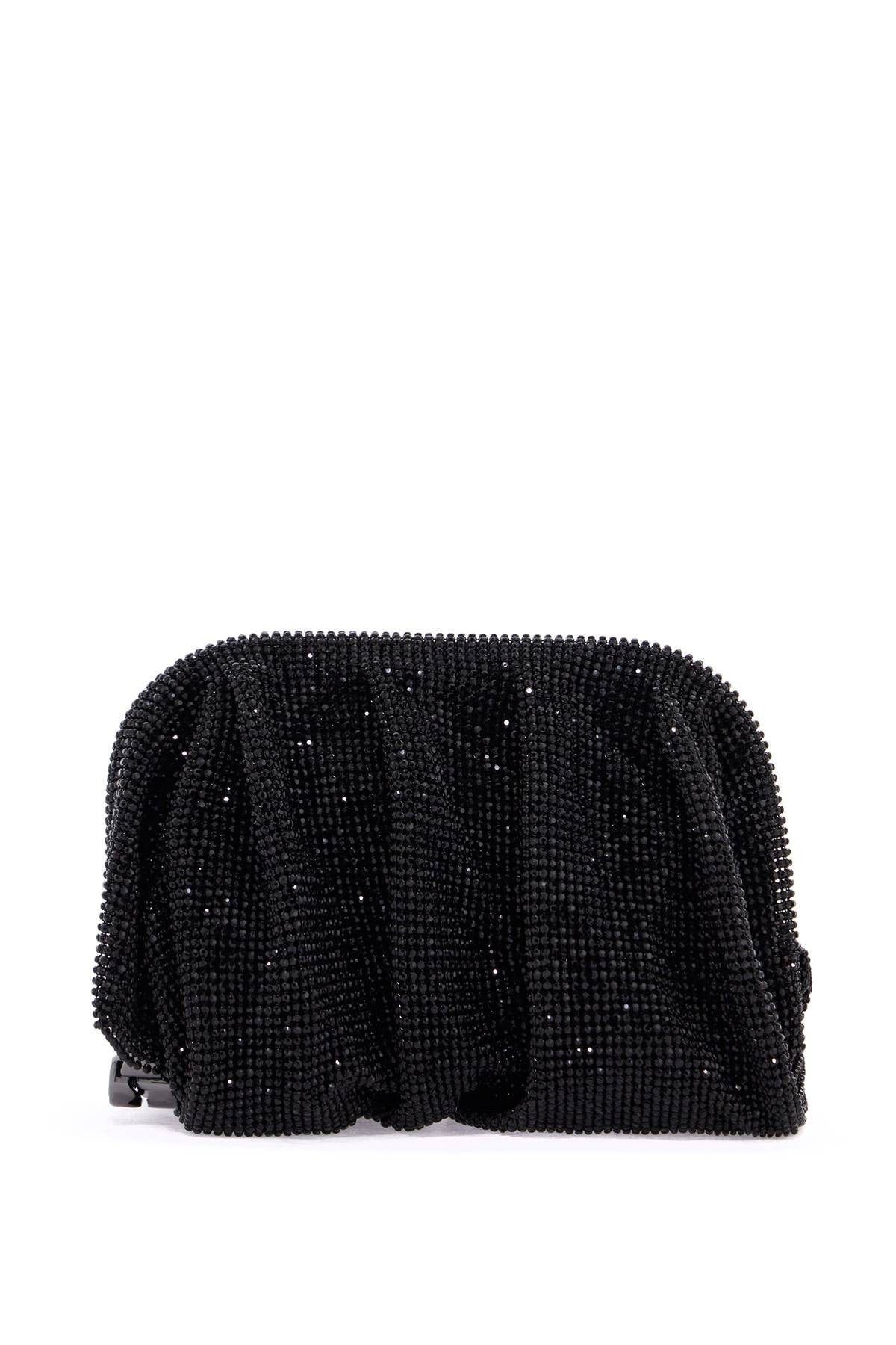 BENEDETTA BRUZZICHES compact bag venus la petite in black rhinestones