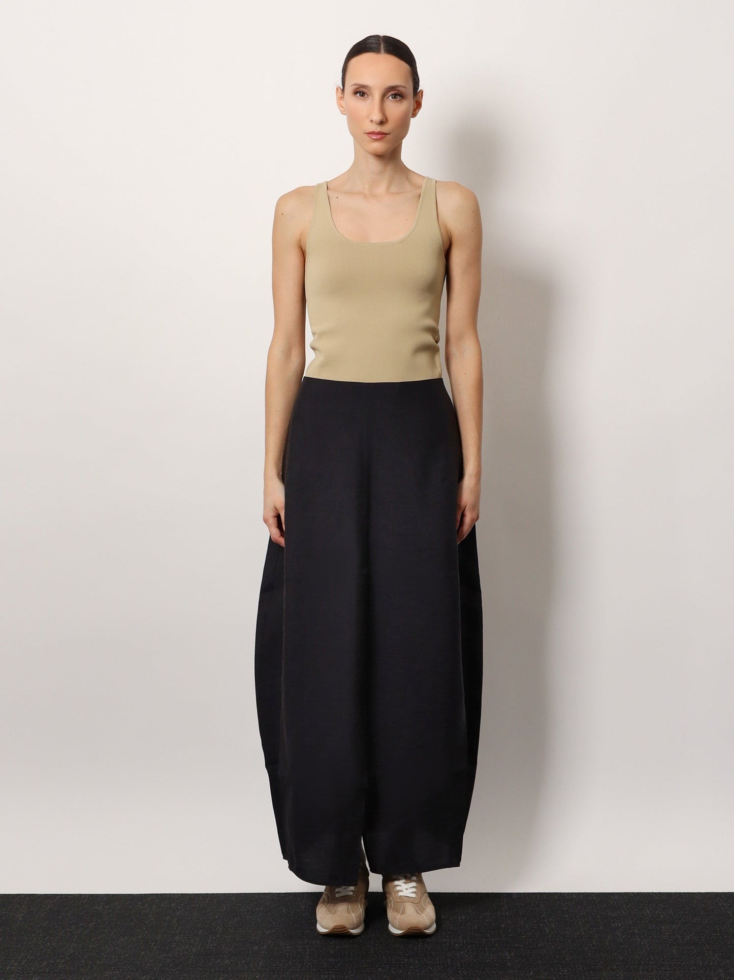 TOTEME Compact knit tank bã¬viscose blend top