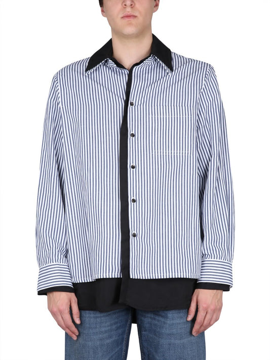Bottega Veneta COTTON AND LINEN SHIRT