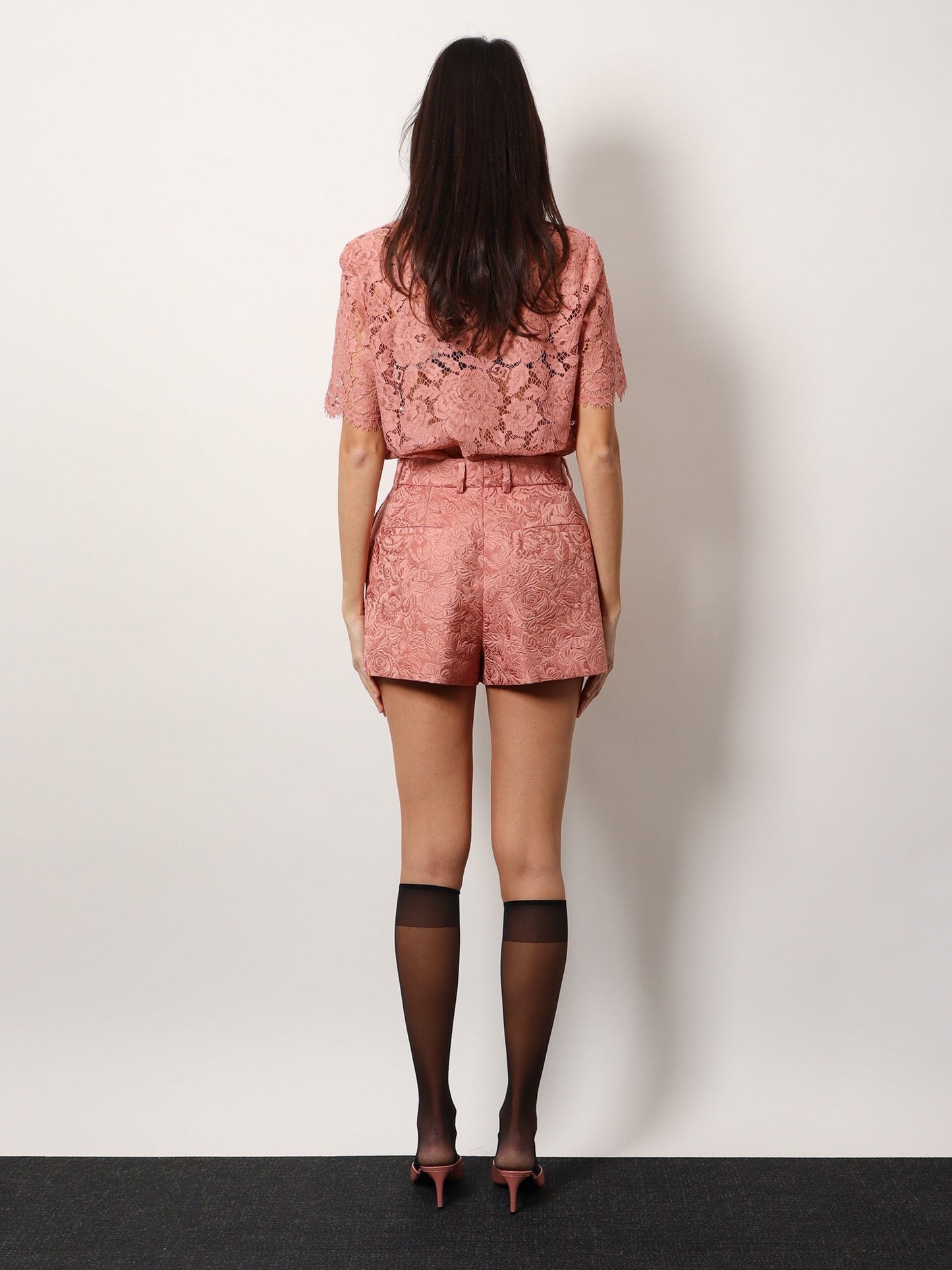 DOLCE e GABBANA Cotton and silk blend shorts