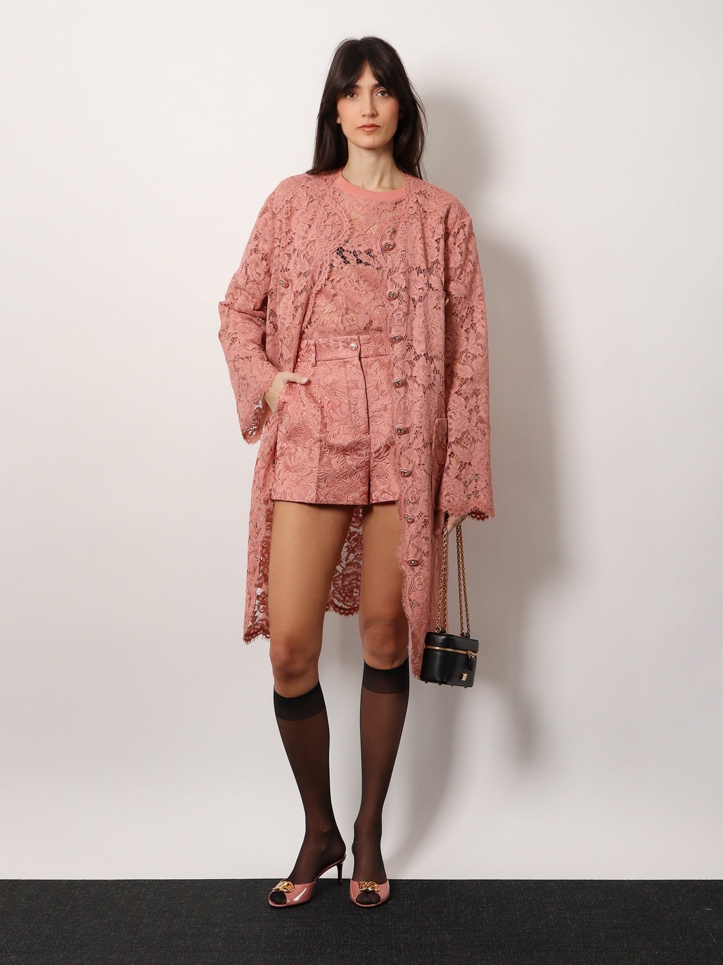 DOLCE e GABBANA Cotton and silk blend shorts