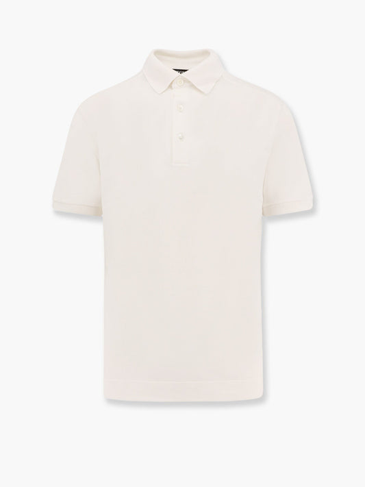 Zegna Cotton and silk polo shirt