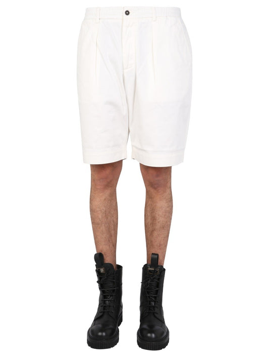 UNIVERSAL WORKS COTTON BERMUDA SHORTS