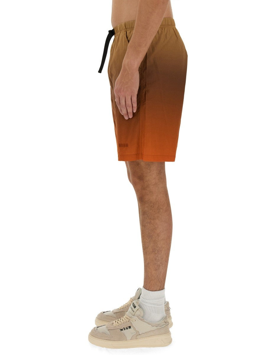 msgm COTTON BERMUDA SHORTS