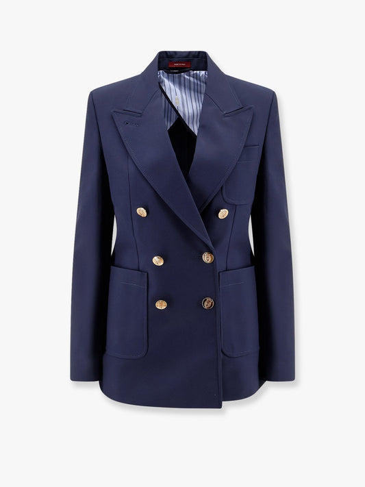 Gucci Cotton blazer with iconic gucci crest buttons