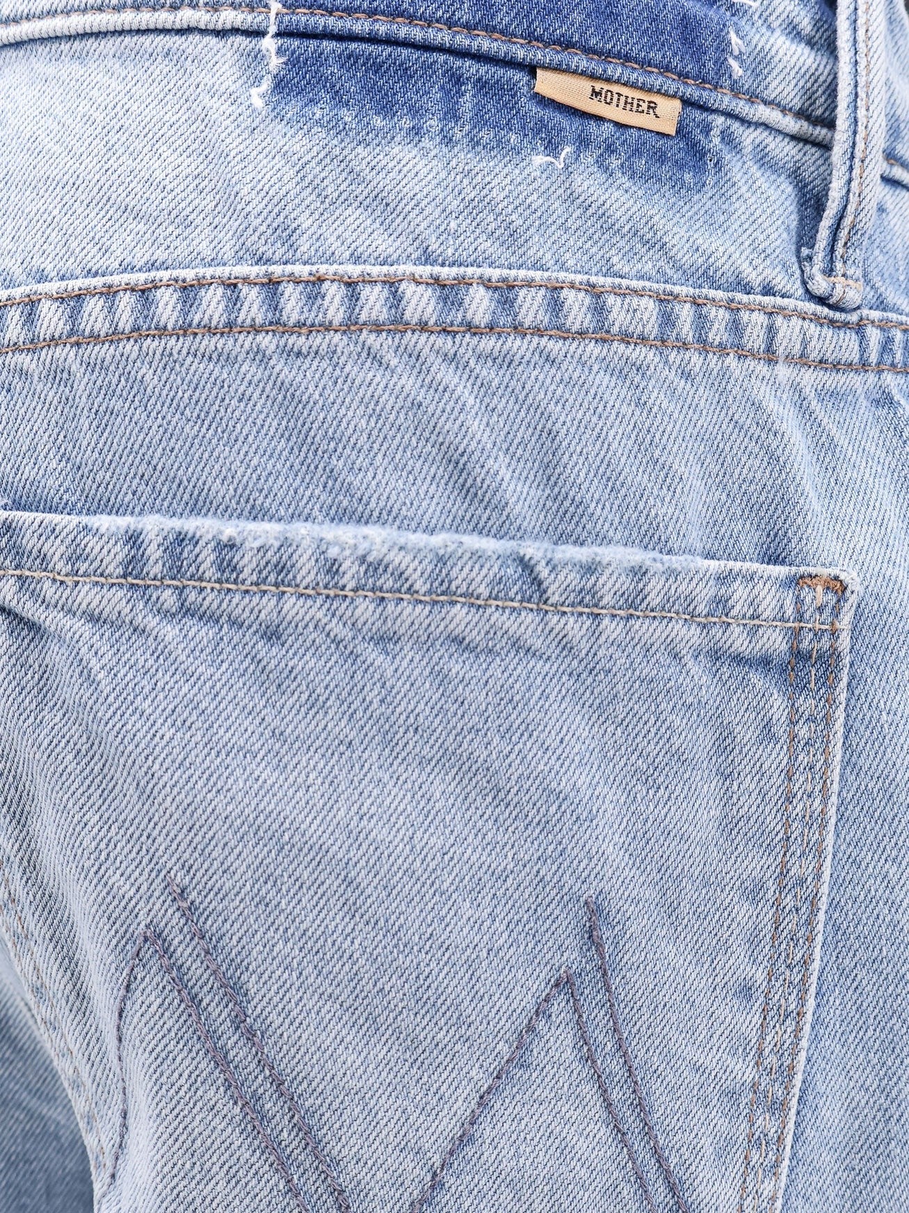 MOTHER Cotton blend jeans wirh back logo label