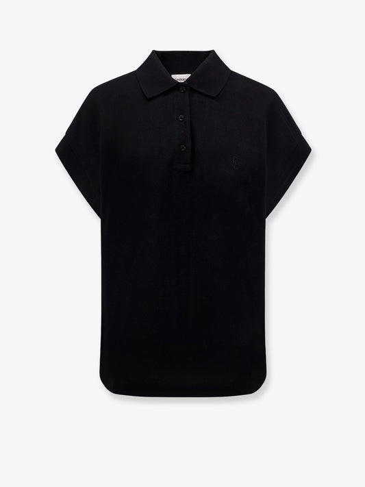 Saint Laurent Cotton blend polo shirt with logo