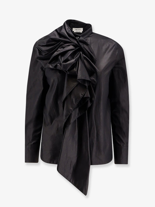 Alexander Mcqueen Cotton bow shirt