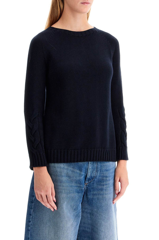 'S MAX MARA cotton cable knit sweater in 10 words