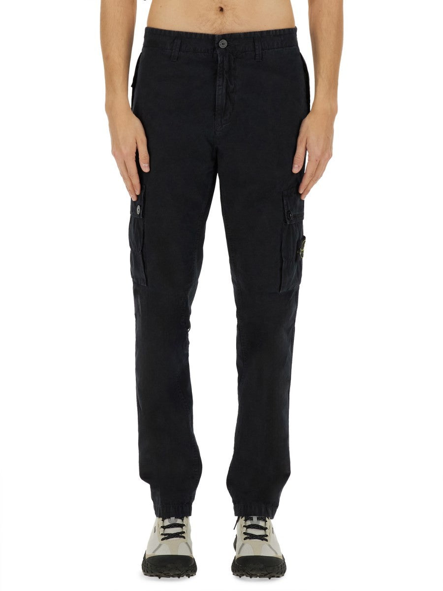 Stone Island COTTON CANVAS CARGO PANTS