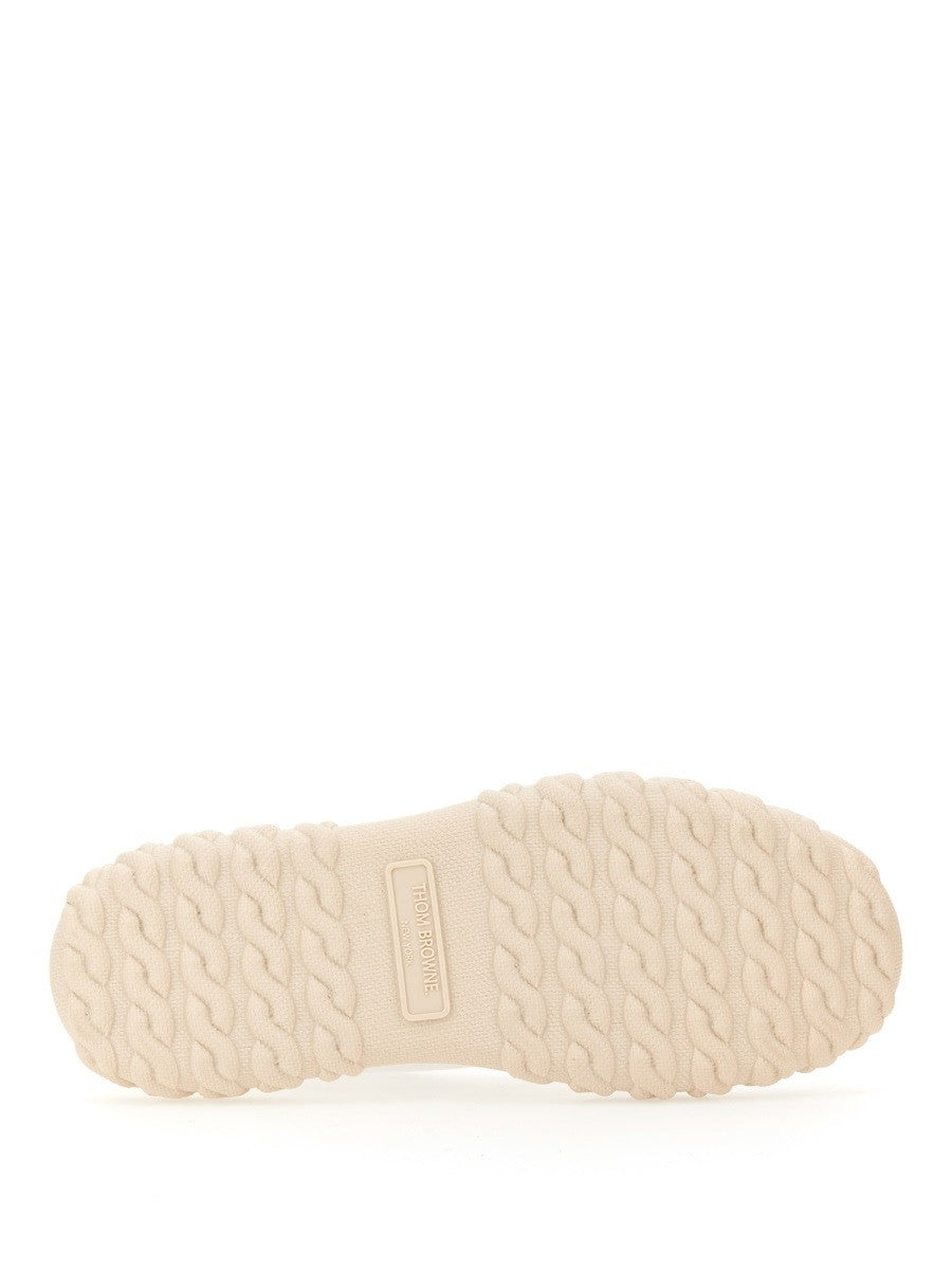 THOM BROWNE COTTON CANVAS SNEAKER