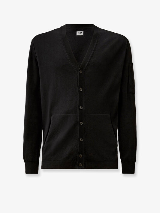 C.P.COMPANY Cotton cardigan with Logo detail