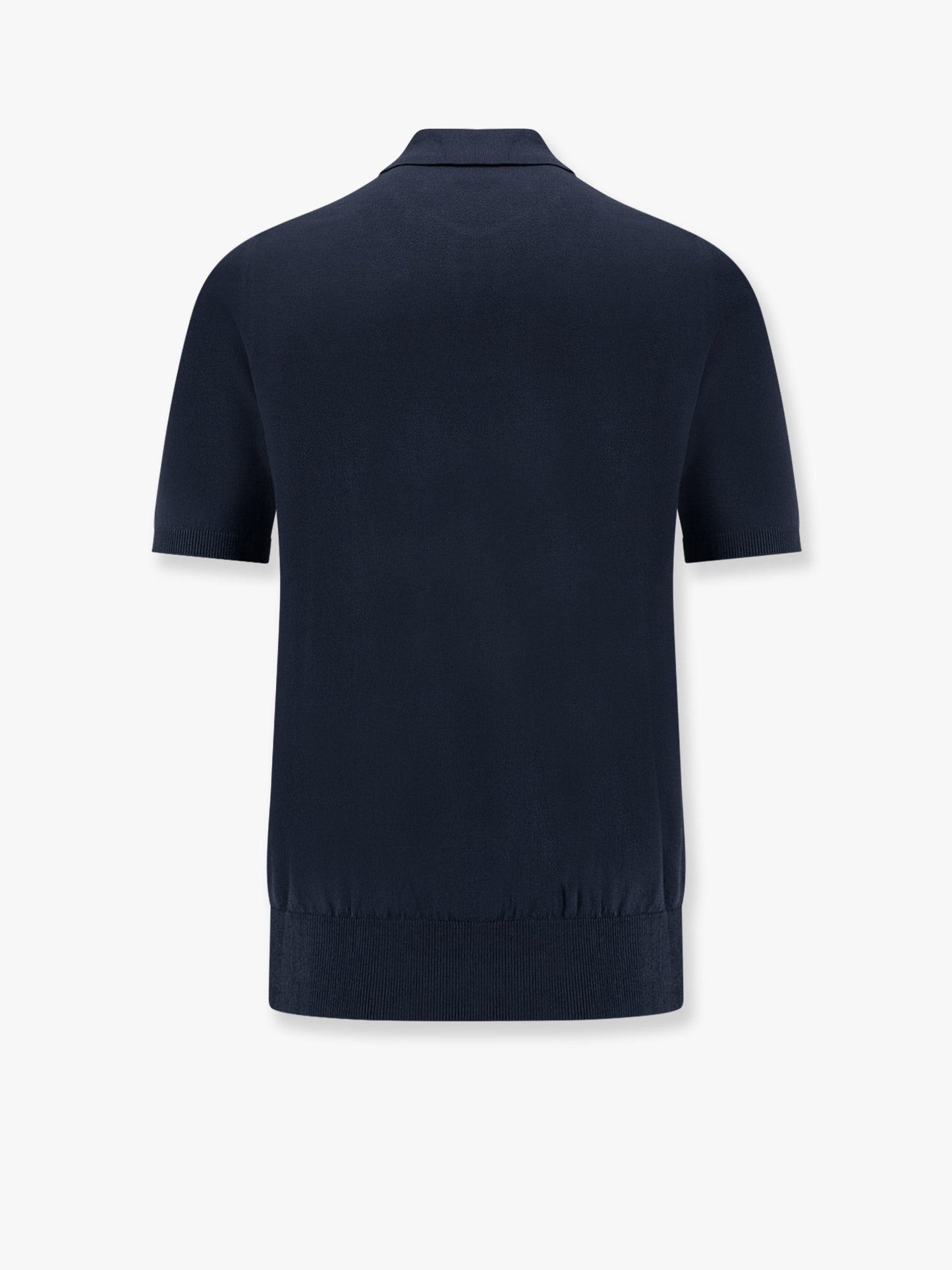 ALPHA-STUDIO Cotton crepe polo shirt