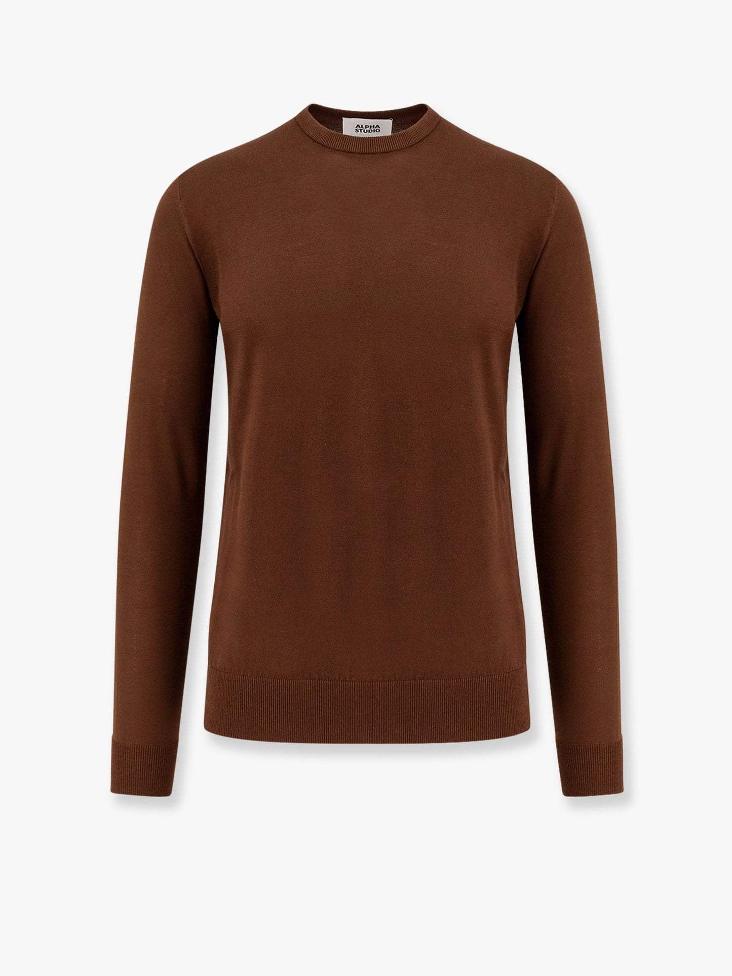 ALPHA-STUDIO Cotton crepe sweater