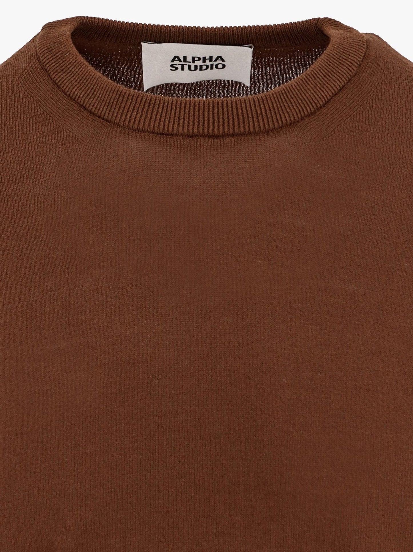 ALPHA-STUDIO Cotton crepe sweater
